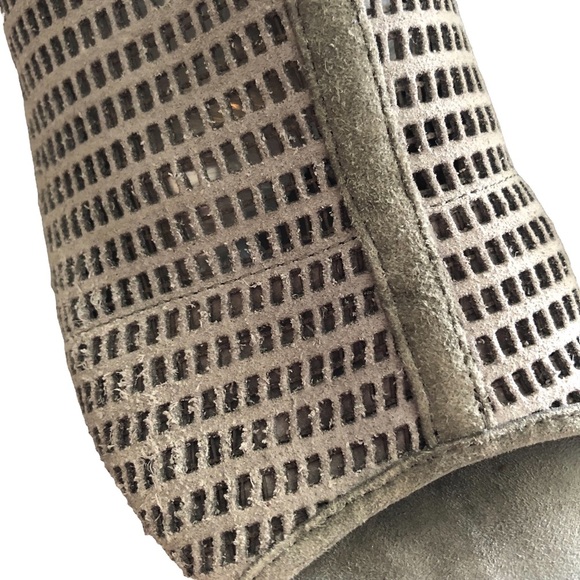 EILEEN FISHER Leather Netted Wedges - Picture 5 of 16